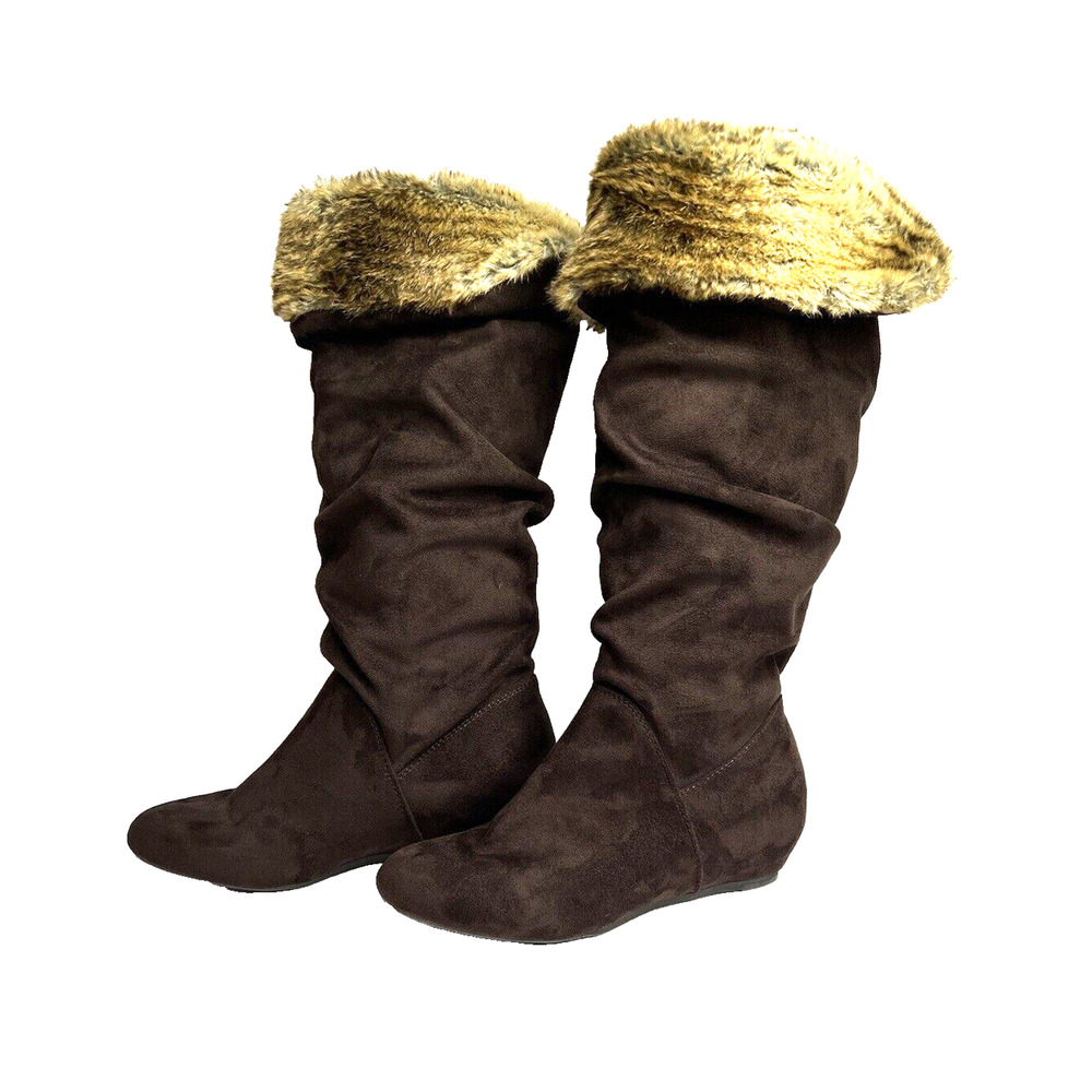 Report Women's Enfield Mid-Calf Boot Dark Brown Slouch Inspired Size 9 M